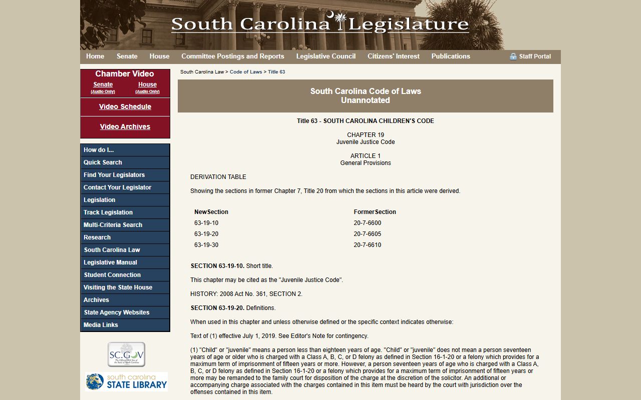 South Carolina juvenile records confidentiality statute for York County arrest records