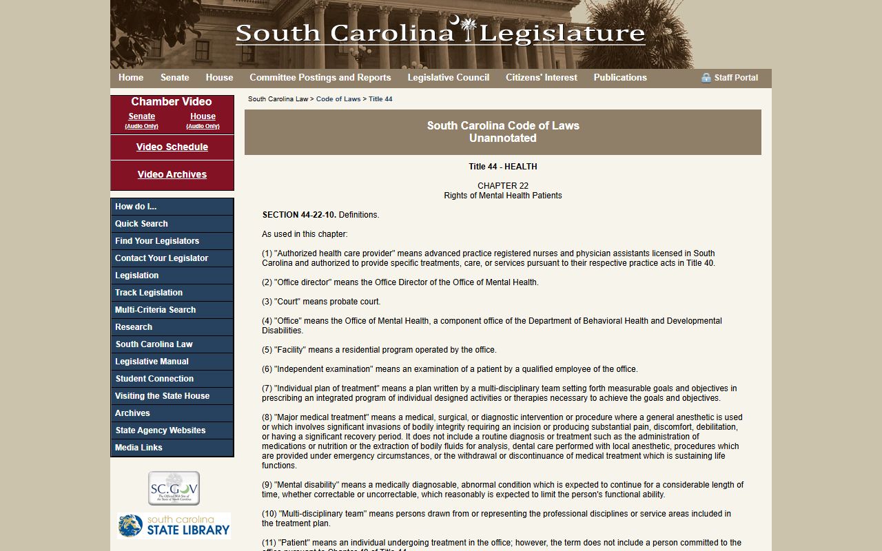 South Carolina mental health confidentiality code tied to York County arrest records